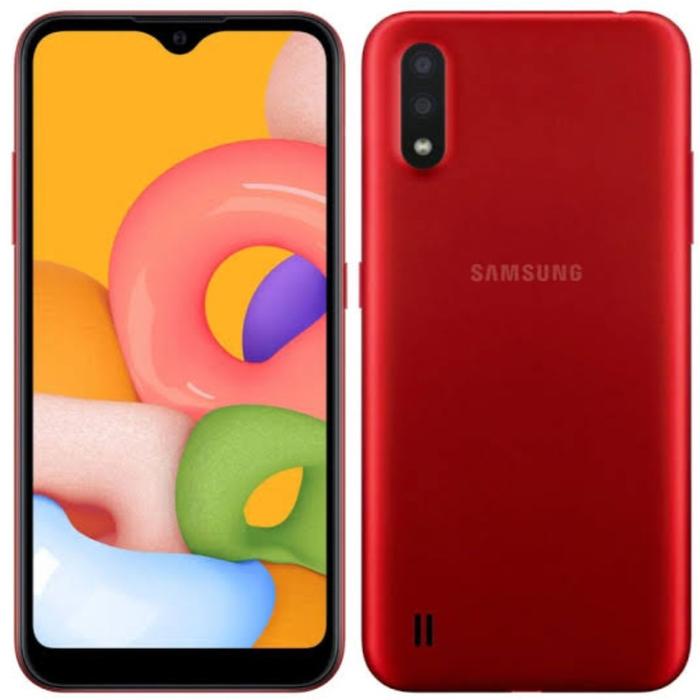 Gambar SAMSUNG GALAXY A01 2/16GB RAM 2 ROM 16GB A01 2/16 GARANSI RESMI - Merah dari New store Official undefined Tokopedia