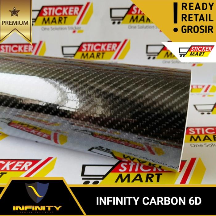Gambar Sticker Carbon 6D Glossy Murah kap hood atap bemper mobil body motor - 6D dari Stickermart undefined Tokopedia