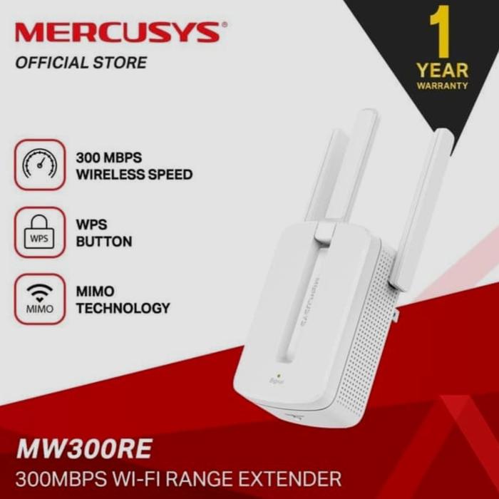 Mercusys 300mbps Wifi Range Extender Indoor MW300RE Mercusys di Txc Shop  Acessories Tokopedia