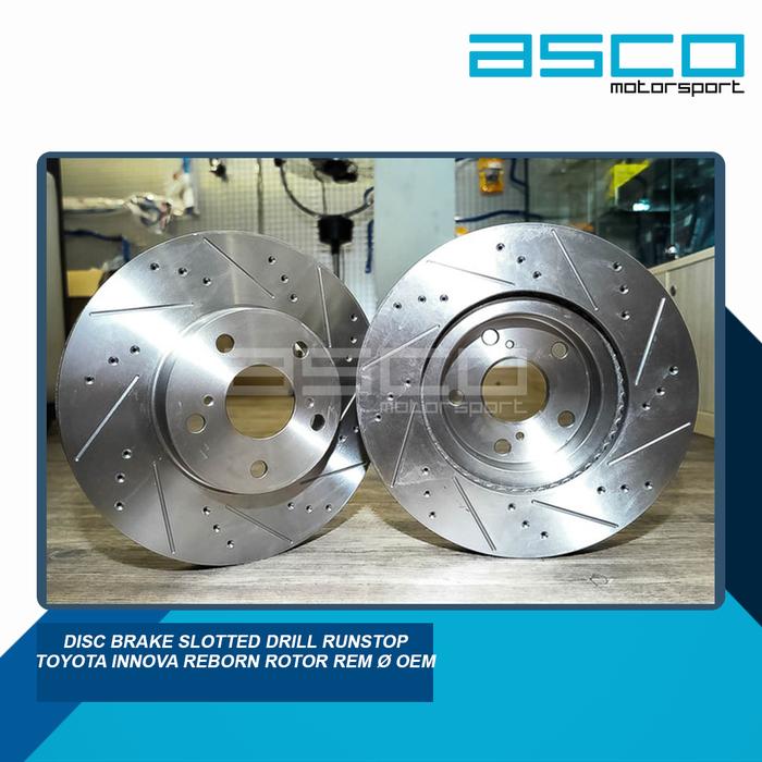 Jual Disc Brake Slotted Drill Runstop Toyota Innova Reborn Rotor Rem Ø ...