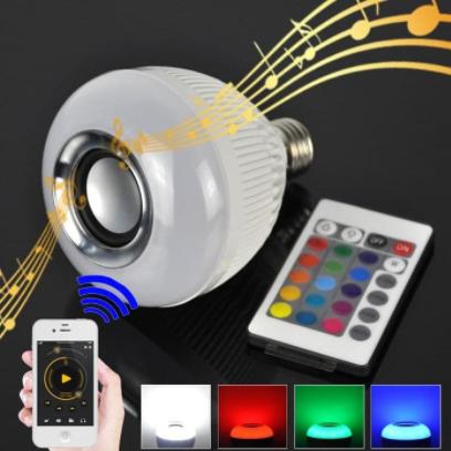 Gambar Bohlam Speaker Musik Bluetooth 2 in 1 Lampu Speaker LED bola lampu dari CV UTAMA JAYA_NEW undefined Tokopedia