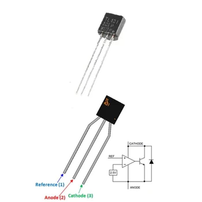 Jual Transistor TL431 TL 431 DIP TO92 Programmable Voltage Reference