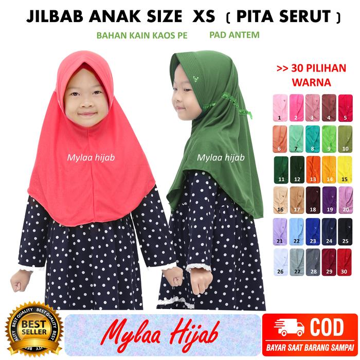 Gambar Jilbab instan serut anak sekolah bahan kaos PE - TULIS d CATATAN dari mylaa hijab undefined 5 Tokopedia