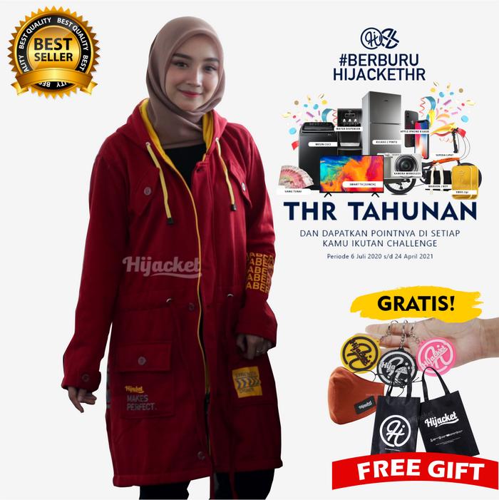 Gambar HIJACKET VENDULUM ORIGINAL SPARROW RED HIJACKET JAKET MUSLIMAH - Merah, L dari HIJACKET STORE undefined Tokopedia