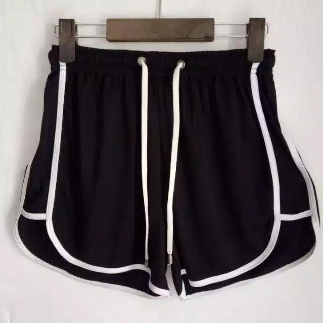 Gambar celana hotpant model korea(M-XXL) asli produk lokal harga terjangkau - Hitam dari Mbay_Store undefined Tokopedia