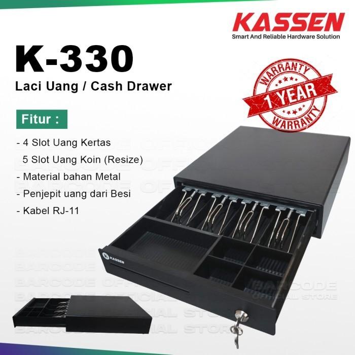 Gambar Kassen K330 RJ-11 Cash Drawer Setara Eppos Panda ke Printer Kasir RJ11 dari Barcode Store Solutions undefined Tokopedia