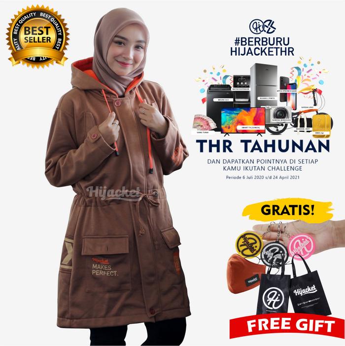 Gambar HIJACKET VENDULUM ORIGINAL CINNAMON BROWN HIJACKET JAKET MUSLIMAH - Cokelat, L dari HIJACKET STORE undefined Tokopedia