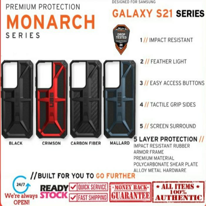 Jual UAG Monarch Case Samsung Galaxy S21 Plus S21 Ultra Original
