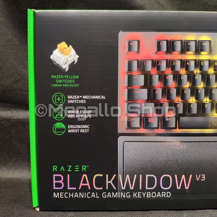 Gambar Razer Blackwidow V3 Fullsize Chroma RGB Gaming Keyboard - Hijau - Kuning dari Megallo Shop undefined Tokopedia