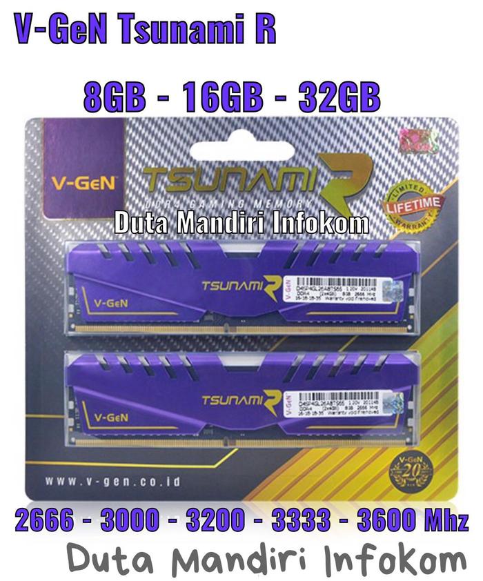 V Gen 32 Gb Ddr4 3200 Vgen 32gb Ddr4 3000mhz Ddr4 8gb Vgen Tsunami