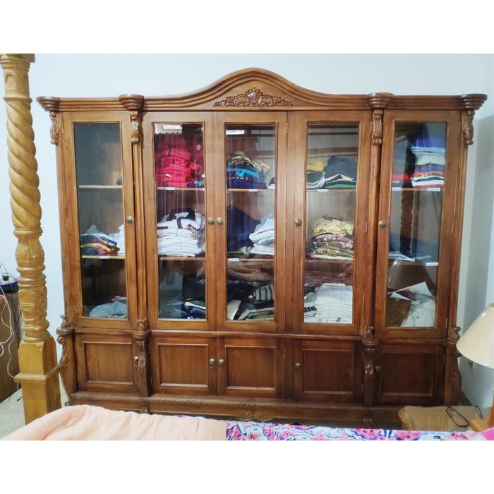 Gambar Lemari Jati Jepara 5 Pintu dari Adeeshop undefined Tokopedia