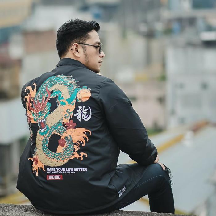 Gambar Jaket parasut pria/jaket parasut erigo dragon/jaket coach parasut - Biru, M dari MorizSupply_id undefined 4 Tokopedia