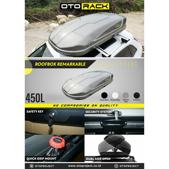 Promo Roofbox OTORACK Remarkable Series 450 Liter Roof Box Rak