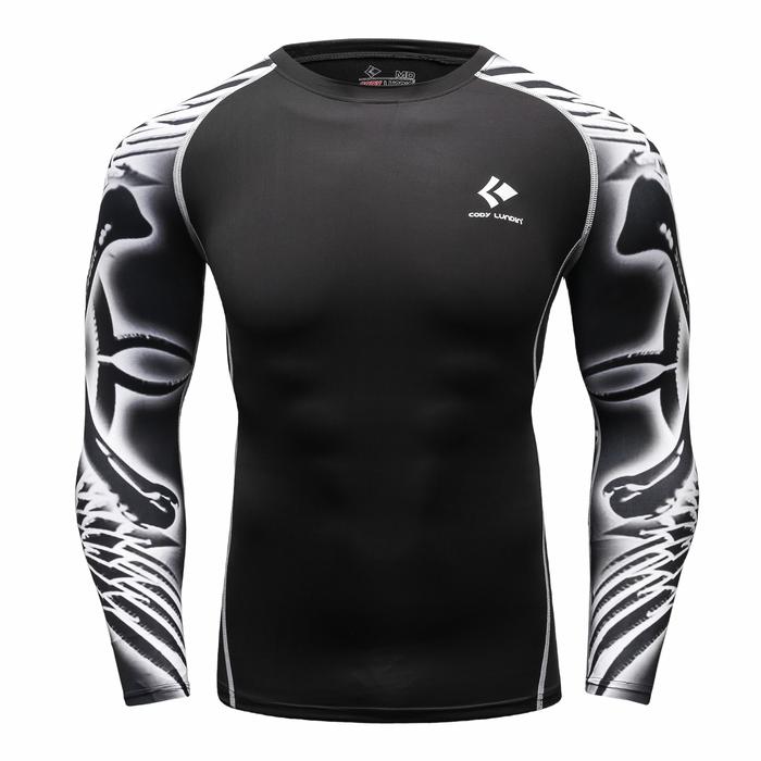 Gambar Rash Guard Murah MMA BJJ Surfing Swimming COmpression Shirt Fitness - VA-RRS005, M dari twinflame factory undefined Tokopedia
