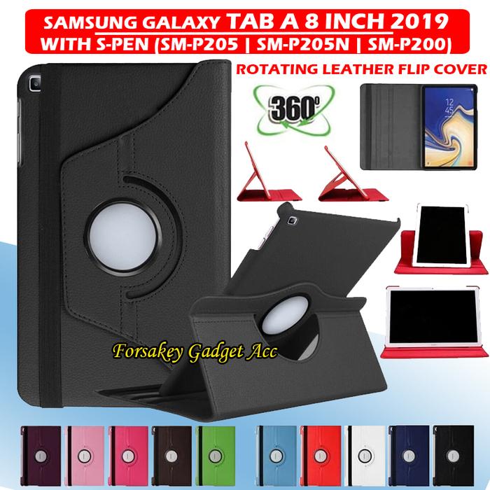 Samsung Tab A A8 2019 With S-Pen SM-P205 Flipcover Flipcase Case  Hitam