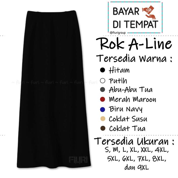 Jual Rok Panjang Hitam Polos A Tanpa Belahan Rok Kerja Pelatihan Wanita Hitam S Kota Surabaya Fiuri Group Tokopedia