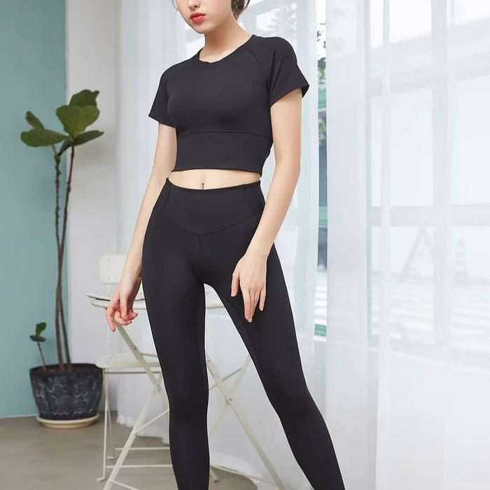 Gambar Kimmy Yoga Set - Hitam, M dari Daebak Sports undefined Tokopedia
