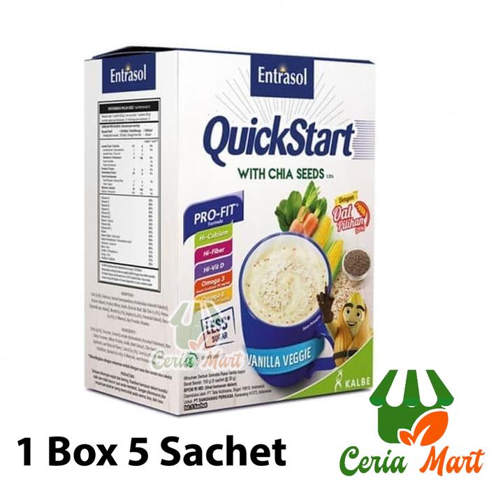 Gambar Minuman Sereal Less Sugar Entrasol Quickstart 150gr Vanilla Veggie dari ceriamart888 undefined Tokopedia