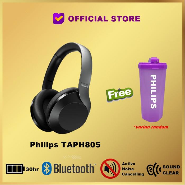 Promo Philips TAPH805 Noise Canceling Headset TAPH805NC TAPH805BK TAPH 805  - Jakarta Selatan - DUNIA COMPUTER \u0026 SERVICE | Tokopedia