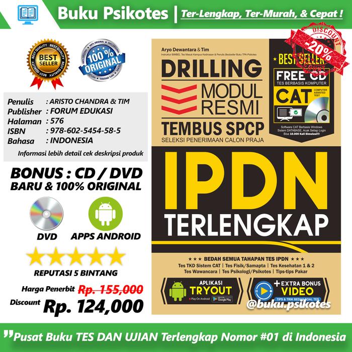 Jual Buku Ipdn 2019 Drilling Modul Resmi Tembus Spcp Ipdn Terlengkap Cd Kab Bantul Buku Psikotes Tokopedia