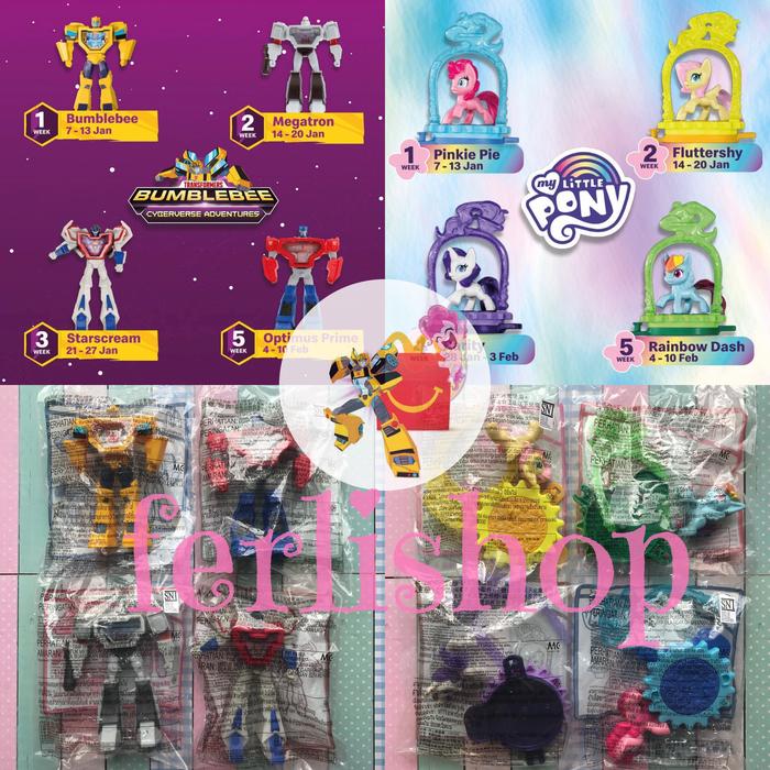 Transformers My Little Pony Mcdonalds 2019 Jual Mainan Happy Meal