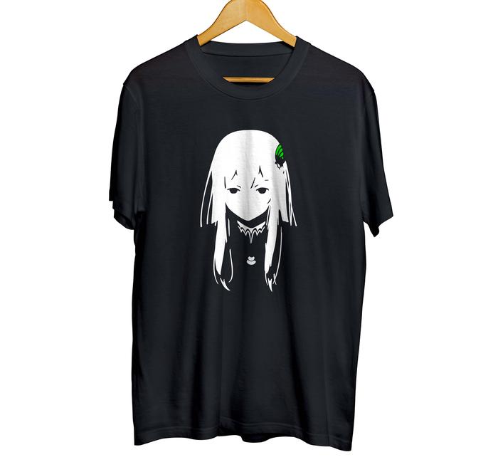 Gambar Kaos distro anime ECHIDNA AMELIA EMOJI - RE:ZERO - Hitam, M dari mangjapan undefined Tokopedia