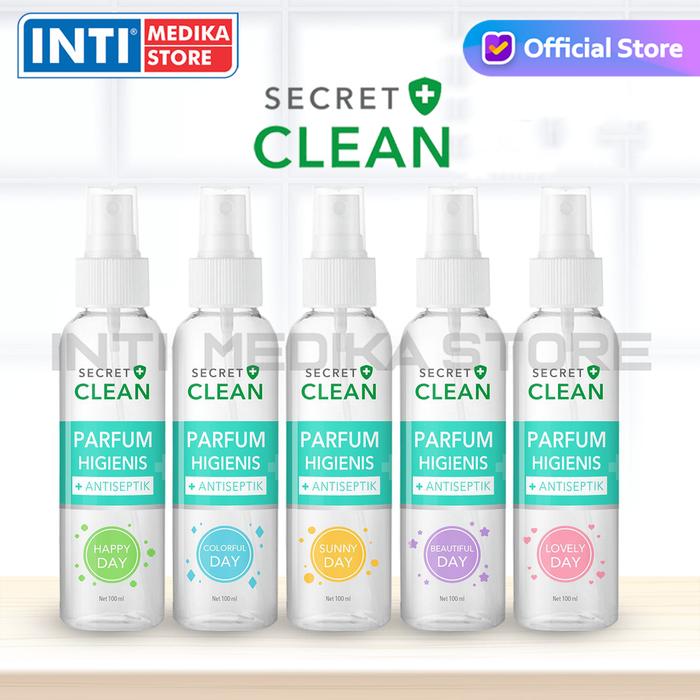 Gambar SECRET CLEAN - Parfum Higienis Antiseptik 100 ml | Parfum Wanita - Sunny Day dari INTI MEDIKA STORE undefined Tokopedia