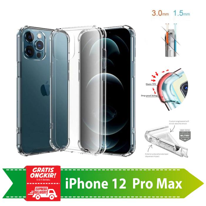 Jual Case Anti Crack Tebal Casing iPhone 12 Pro Max Full Cover