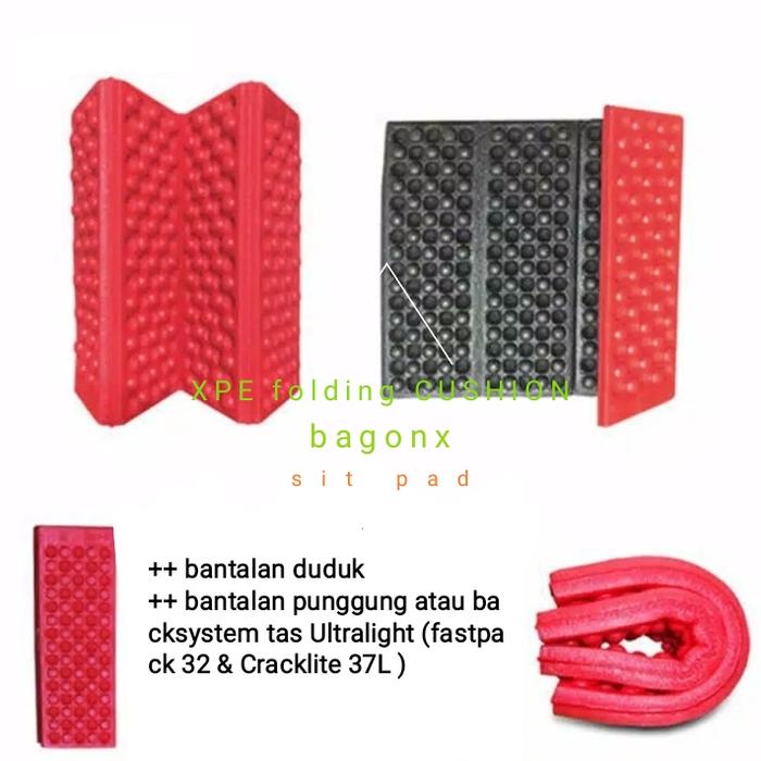 Gambar matras duduk atau sit pad - XPE folding cushion mat - Merah dari Bagonx Outdoor undefined Tokopedia