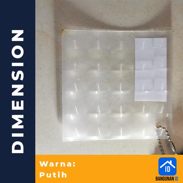 Gambar Fiber Plastik Pentutup Pagar DIMENSION GLASS 60 Meteran - Putih dari BangunanID undefined Tokopedia