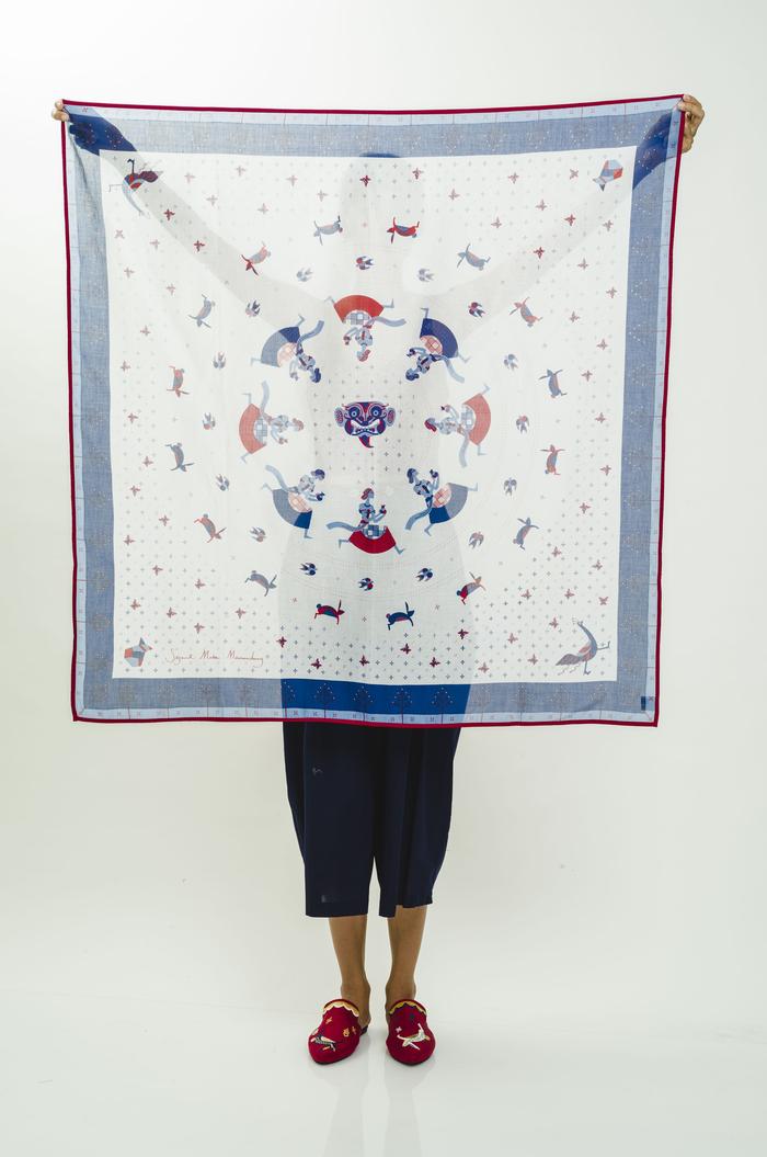 Gambar Scarf Lingkaran Timun - Putih dari Sejauh Mata Memandang undefined Tokopedia