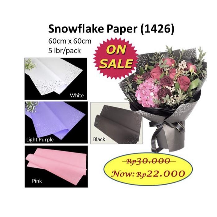 Gambar Snowflake Paper 1426 Wrap Buket Bunga DIY Perlengkapan Bunga Gift dari sistsini kebutuhan bunga undefined Tokopedia