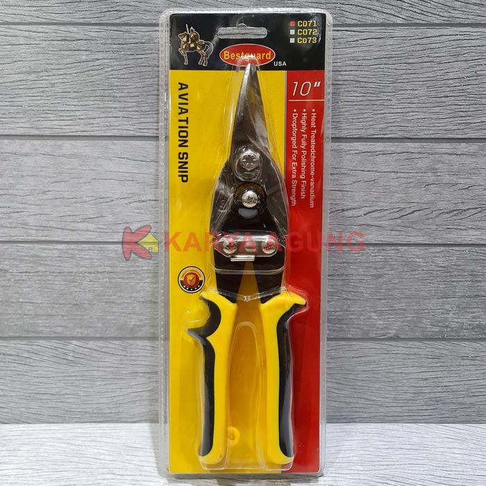 Gambar Gunting Holo Hollow BESTGUARD Lurus 10" C071 / Tang Seng Baja Ringan dari Karya Agung Sulawesi undefined Tokopedia