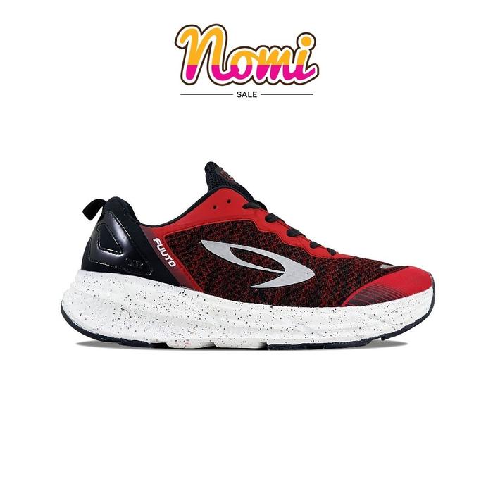 Gambar 910 Nineten FUUTO ACCEL Sepatu Running Merah Fiery/Hitam/Putih - 40 dari Nomisale undefined Tokopedia