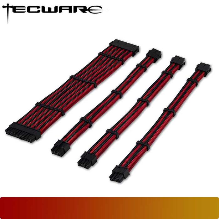 Gambar TECWARE FLEX SLEEVED EXTENSION CABLES - Black-Red dari Nano Komputer undefined Tokopedia