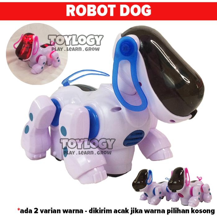 Gambar Mainan Anak Walking Dancing Robot Dog Anjing Berjalan Light Sound dari Toylogy undefined Tokopedia