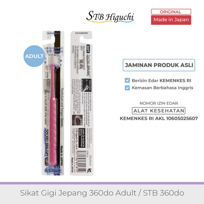 Gambar Sikat Gigi Jepang 360do Adult / STB 360do - Pink dari Sumimo undefined Tokopedia