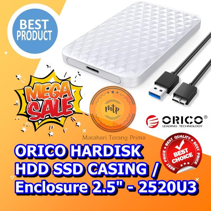 Jual ORICO HDD SSD Enclosure Inch External Case Casing - Main Image