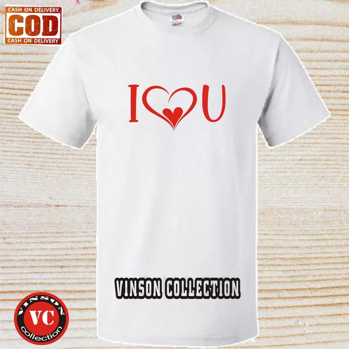 Gambar KAOS DISTRO HAPPY VALENTINE DAY UNISEX / COUPLE I LOVE YOU - Hitam, M dari RAJA KAOS PE undefined 3 Tokopedia