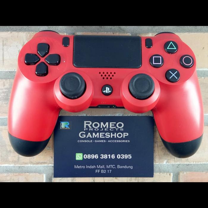 Gambar Stick PS4 DS4 New Model LED Bar Original Sony Mulus.. stik controller - Merah dari Romeo Projects undefined Tokopedia