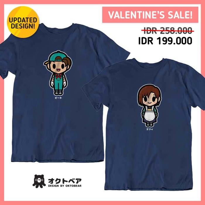 Gambar [PRE-ORDER] Kaos Couple Harvest Moon - Elli, S-M-L-XL dari Oktobear undefined Tokopedia