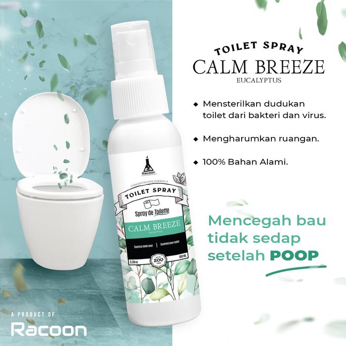 Gambar Toilet Seat Spray Sanitizer / Toilet Spray Aroma Terapi - Calm Breeze dari Racoon Official undefined Tokopedia