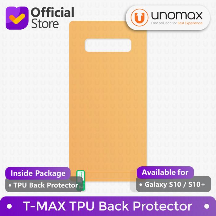 Gambar Back Protector Samsung Galaxy S10 / S10+ Plus T-MAX TMAX TPU Hydrogel - S10 Plus dari unomax undefined Tokopedia
