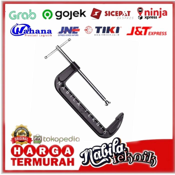 Gambar (NBL) C-CLAMP ALAT PENJEPIT TYPE-C UKURAN 12 INCH dari NblTeknik undefined Tokopedia