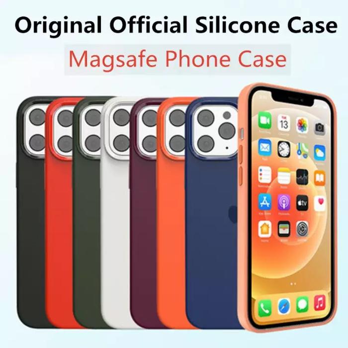 Jual IPHONE 12 MINI 12 PRO SILICONE MAGSAFE SILIKON CASE CASING