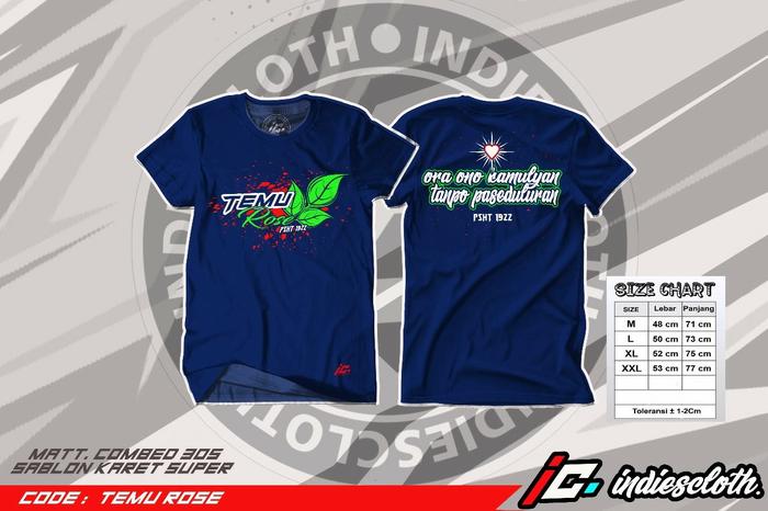 Gambar kaos TEMU ROSE Khusus untuk warga psht - Hitam, M dari Pesonareog undefined Tokopedia