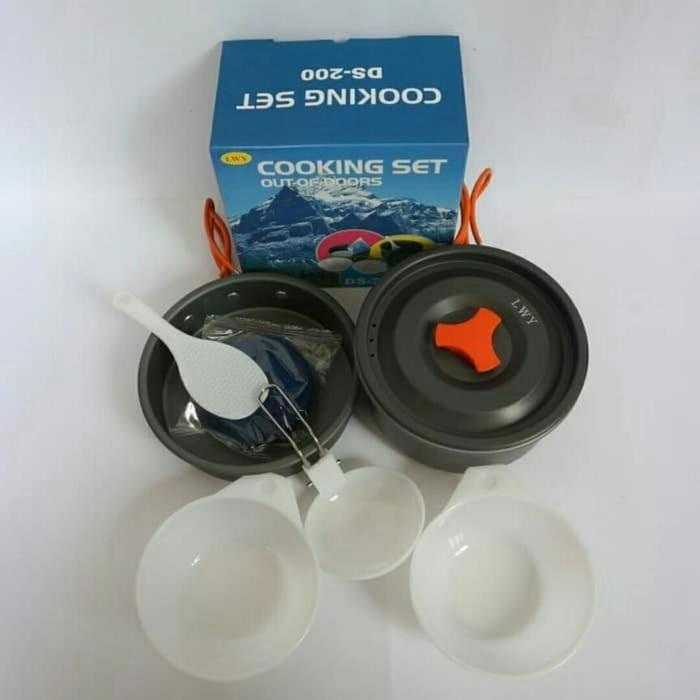 Gambar Cooking Set Nesting Camping DS 308 - Nesting ds 308 - DS 200 dari Pakngahmedan undefined Tokopedia