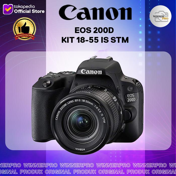 Promo KAMERA CANON EOS 200D KIT 18-55 IS STM Cicil 0% 3x - Jakarta ...