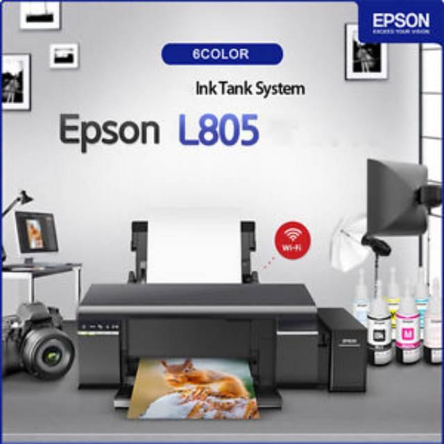 Gambar Printer Epson L805 Infus 6 Warna Print/Photo/Wifi - Garansi Resmi dari Mugen Computer undefined Tokopedia