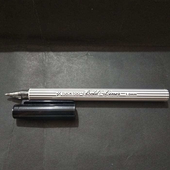Gambar PULPEN TANDA TANGAN | PULPEN BOLD LINER | PULPEN TEBAL 1.0 - Tucktoo Hitam dari tokobukusanitassukahati undefined Tokopedia